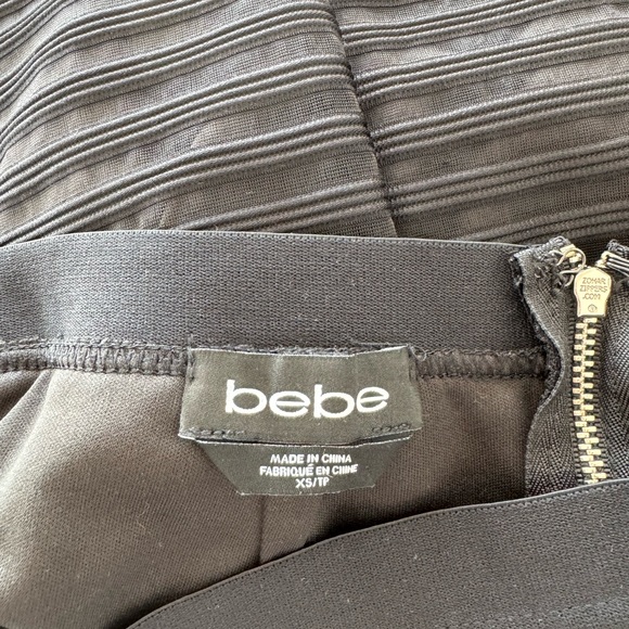 Bebe Black Mesh Pencil Skirt - Picture 5 of 5